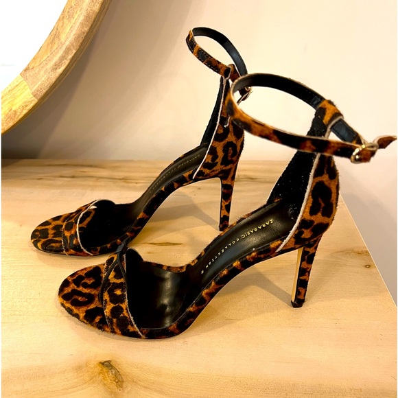 NEW Zara leather heels - Picture 1 of 4